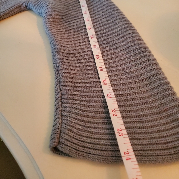 cotton Vince Camuto grey asymmetrical sweater - Picture 2 of 14